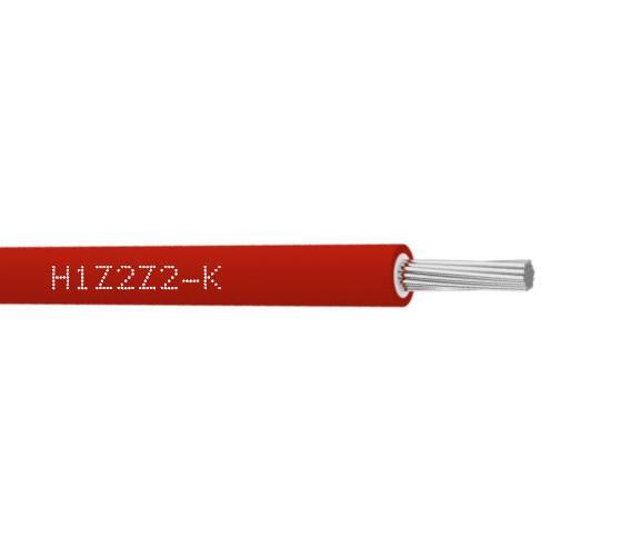 Solární kabel H1Z2Z2-K 1x4 červená