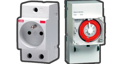 Spínací hodiny, zásuvky