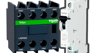 Pomocné kontakty a spouště