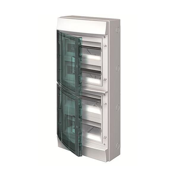 Rozvodnice na povrch MISTRAL65H průhledná dvířka  48M,bez.N/PE,750°C