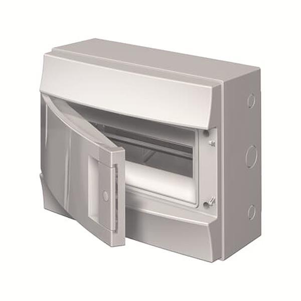 1SLM006500A2112 Rozvodnice na povrch MISTRAL65H plná dvířka  12M,bez.N/PE,750°C