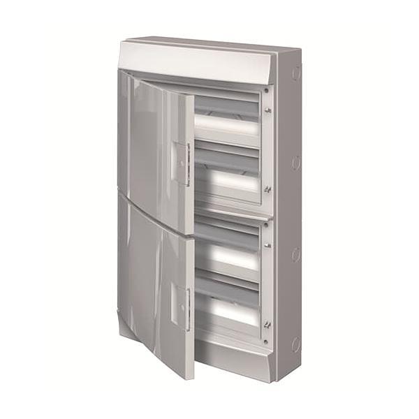 1SLM006500A2119 Rozvodnice na povrch MISTRAL65H plná dvířka  72M,bez.N/PE,750°C