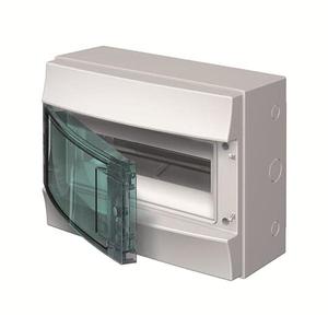1SLM006500A2212 Rozvodnice na povrch MISTRAL65H průhledná dvířka  12M,bez.N/PE,750°C