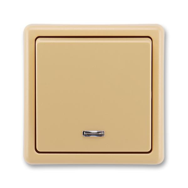 Spínač jednopólový, se signalizační doutnavkou, řazení 1S