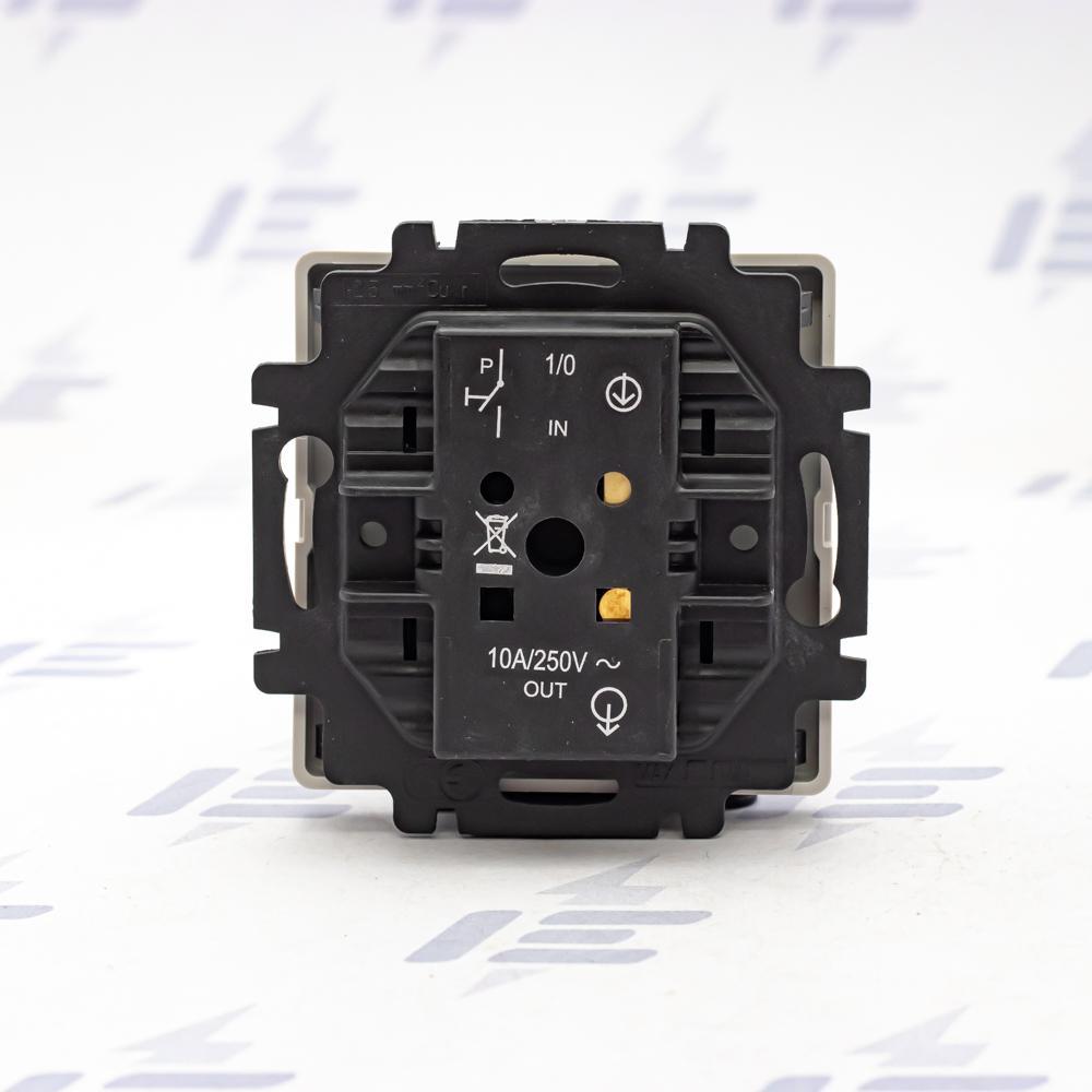 3557G-A80343 S1 Ovládač tlačítkový zapínací, s krytem, se symbolem zvonku, řaz. 1/0