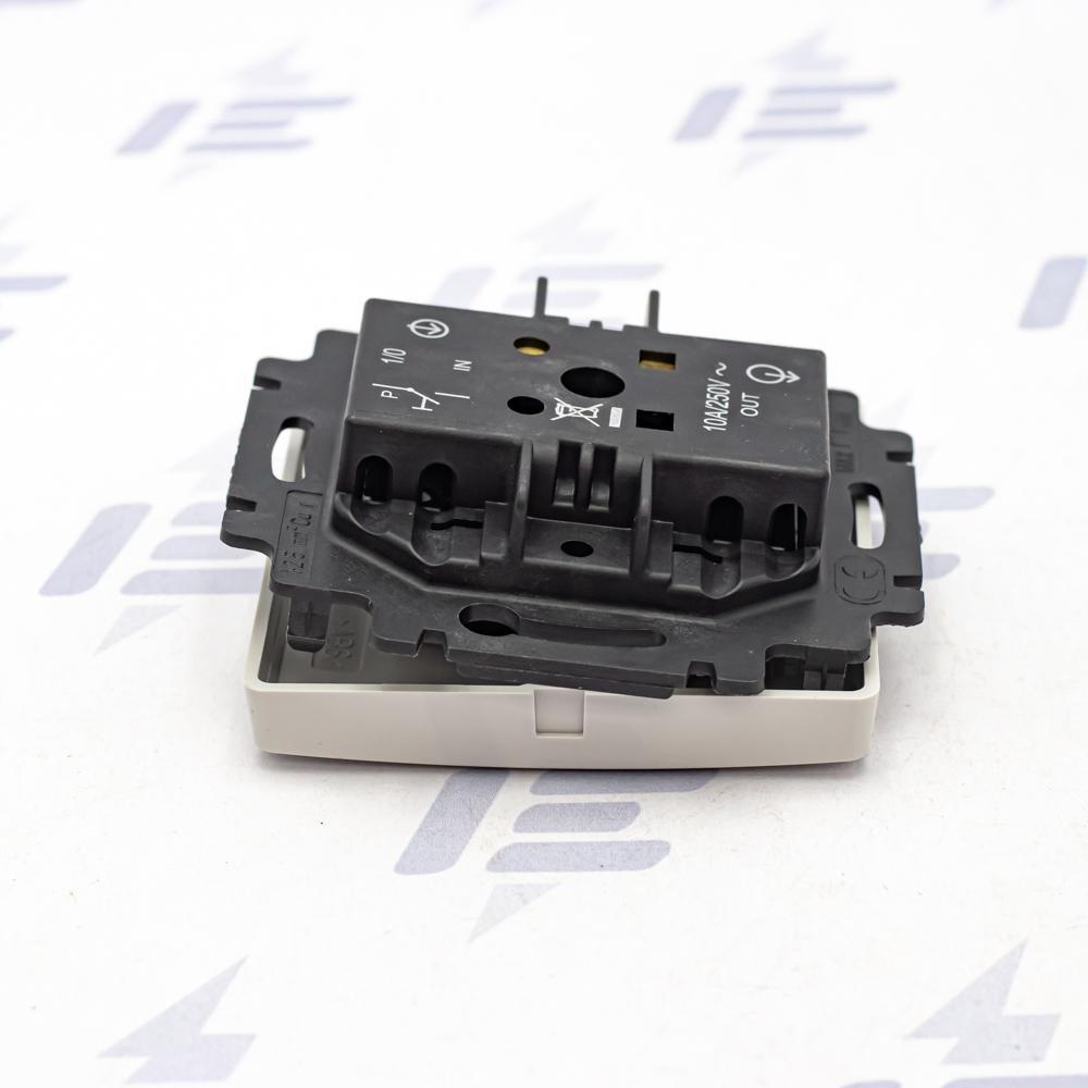 3557G-A80343 S1 Ovládač tlačítkový zapínací, s krytem, se symbolem zvonku, řaz. 1/0