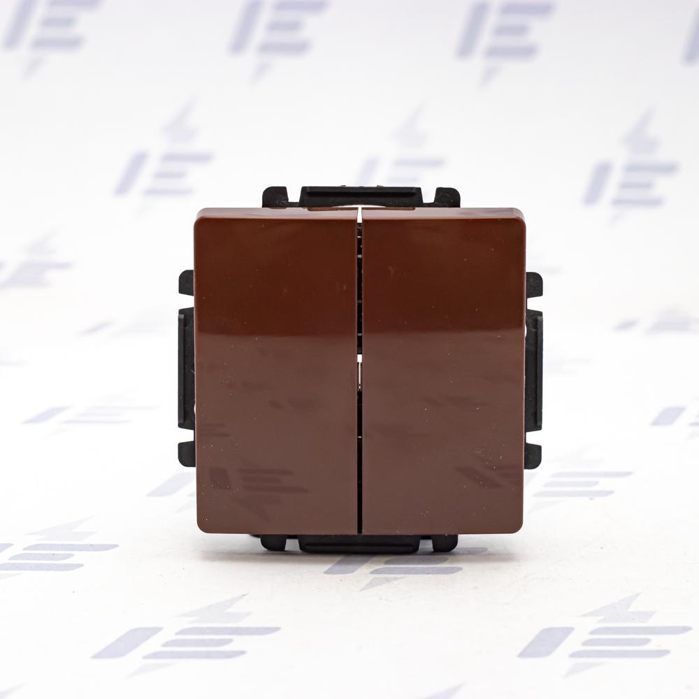 3557G-A87340 H1 Ovládač zapínací dvojitý, řazení 1/0+1/0, s krytem