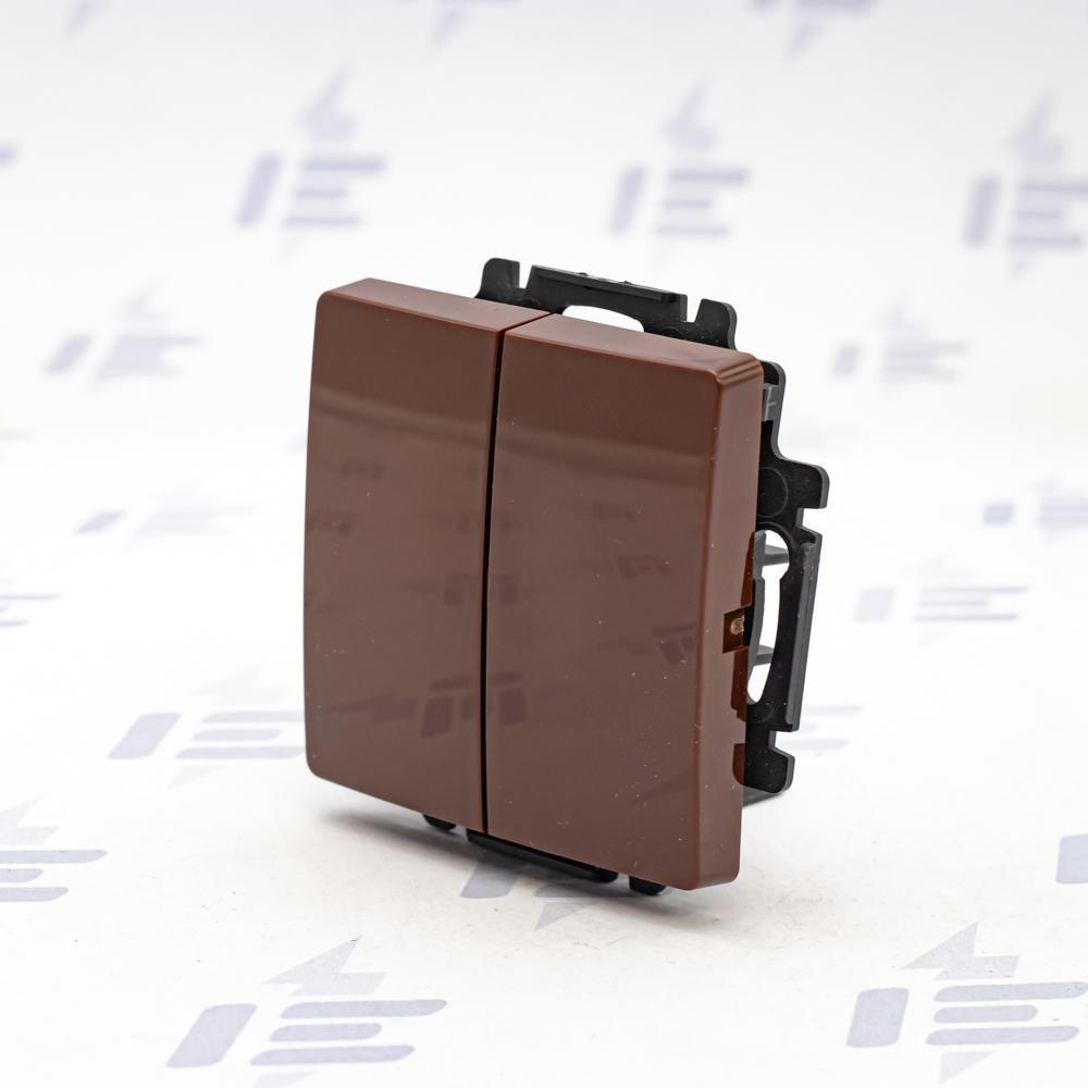 3557G-A87340 H1 Ovládač zapínací dvojitý, řazení 1/0+1/0, s krytem