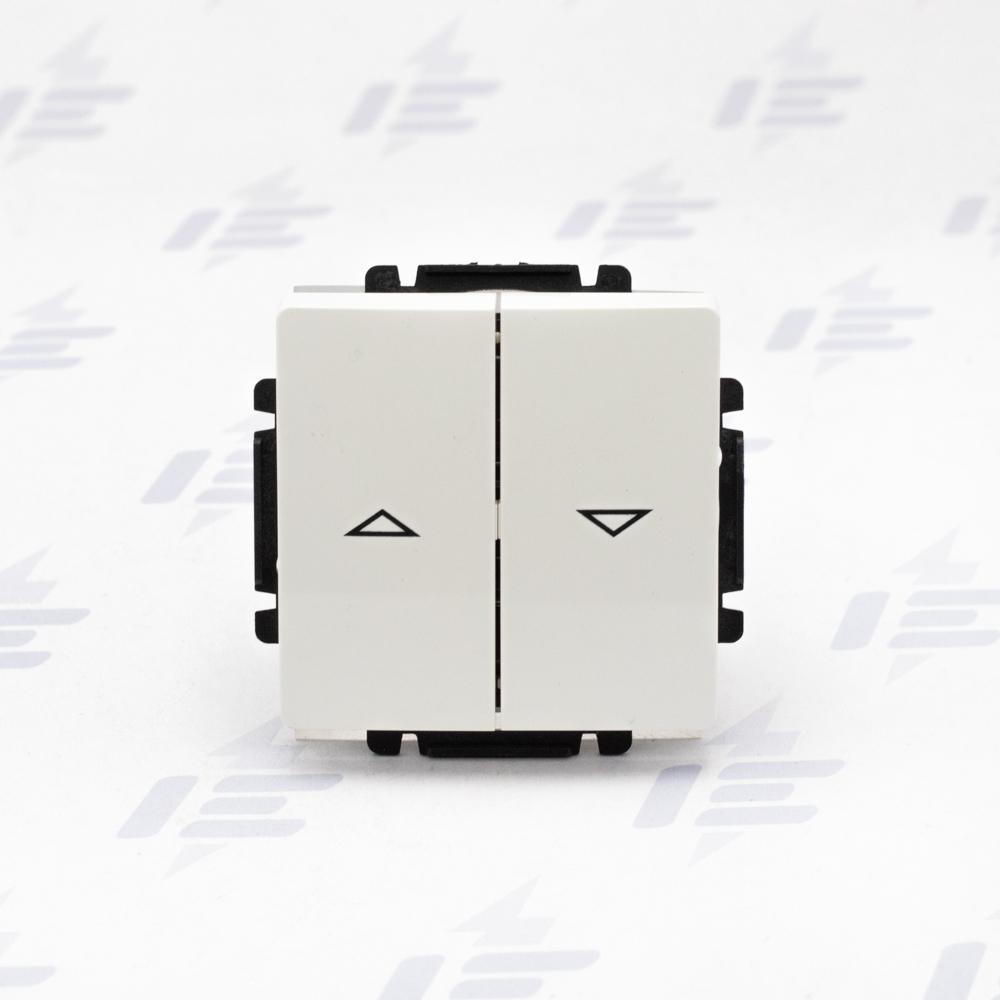 3557G-A88340 B1 Ovládač žaluziový jednopólový (1/0+1/0 s blokováním), s krytem