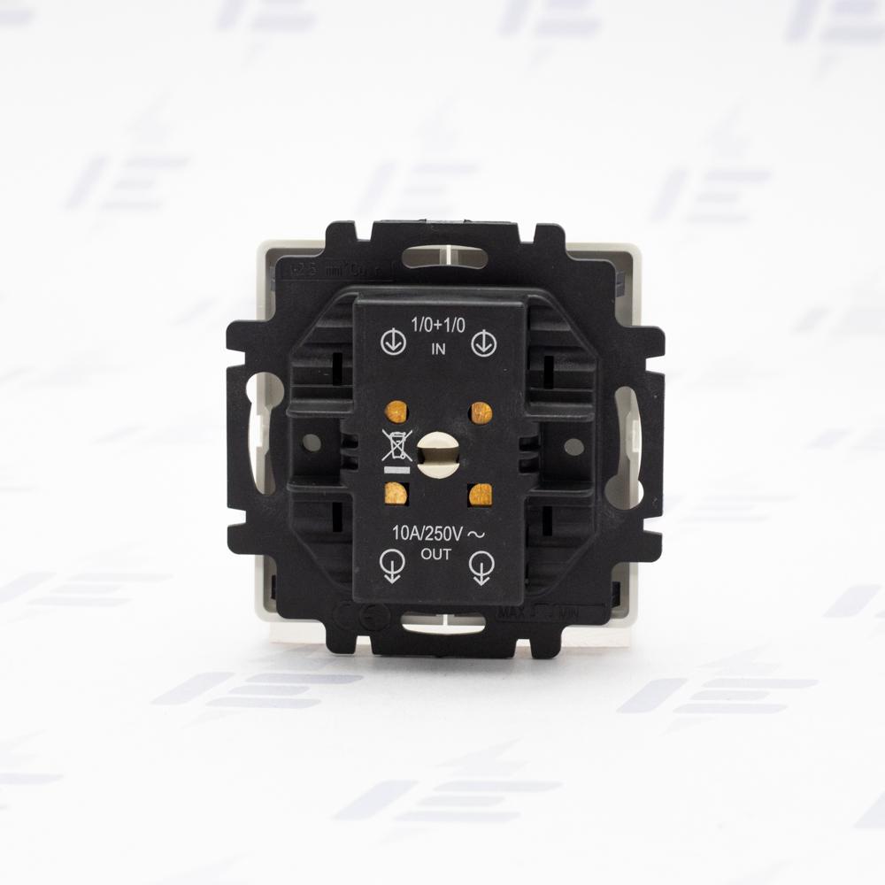 3557G-A88340 B1 Ovládač žaluziový jednopólový (1/0+1/0 s blokováním), s krytem