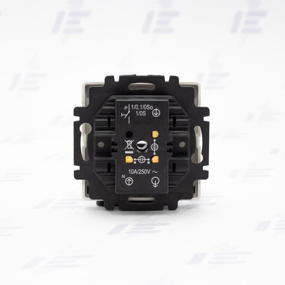 3557G-A91342 B1 Ovládač tlačítkový zapínací, s průzorem, řazení 1/0So, 1/0S, s krytem