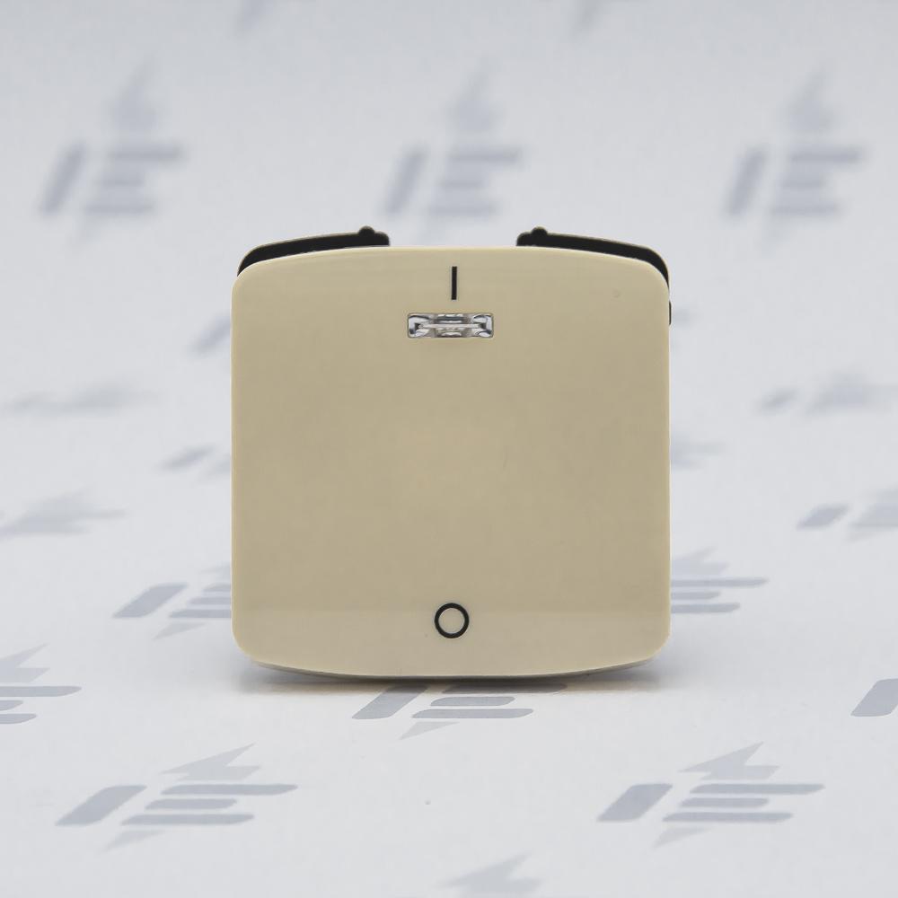 3558A-A00933 C Kryt jednoduchý s potiskem a čirým průzorem (pro spínače řaz. 3S)