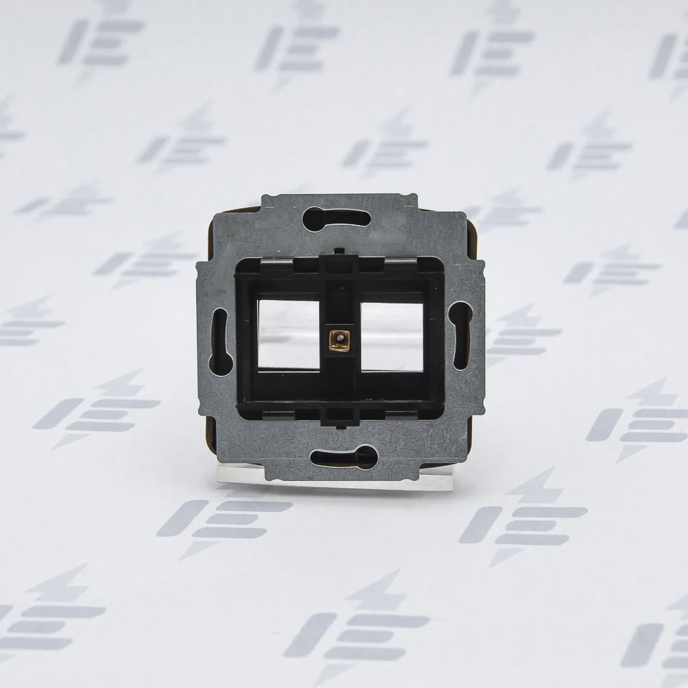 5014A-A02018 H Kryt zásuvky komunikační přímé (2x), s kovovým upevňovacím třmenem