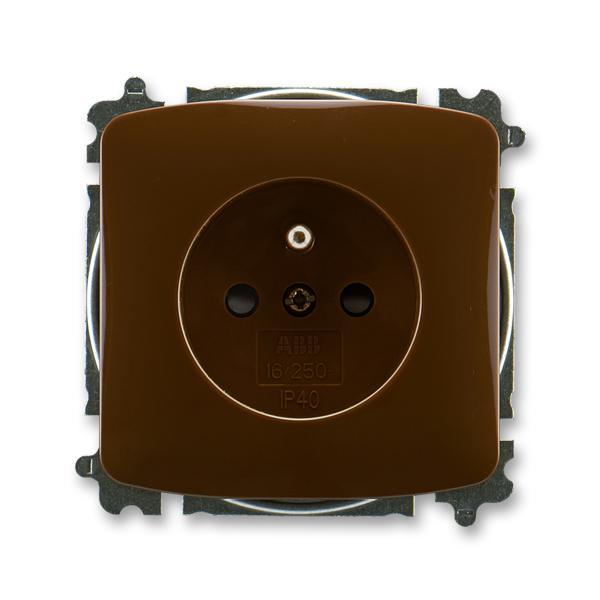 Zásuvka jednonásobná, chráněná, s clonkami, s bezšroub. svorkami