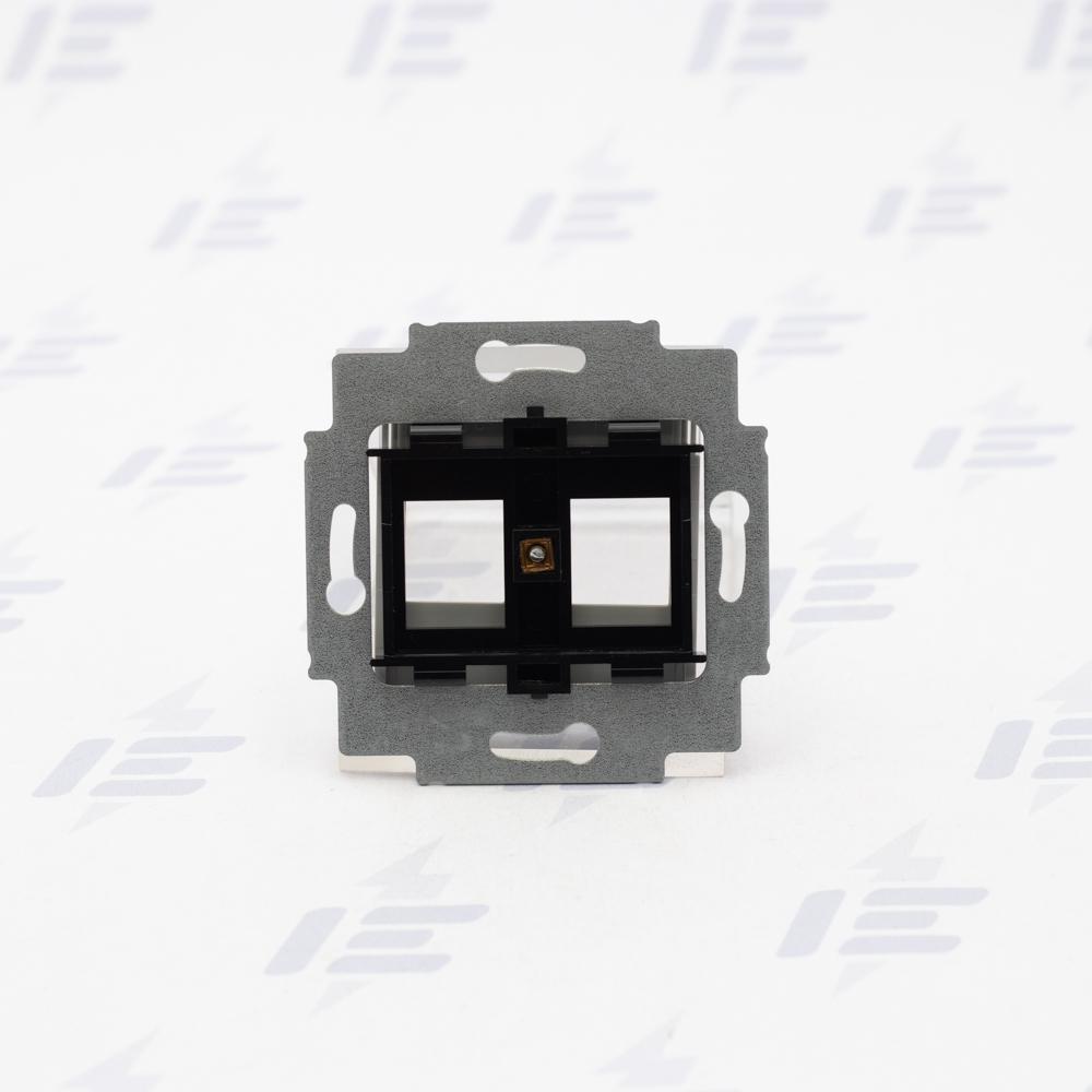 5014H-A01018 16 Kryt zásuvky komunikační přímé (2x), s kovovým upevňovacím třmenem