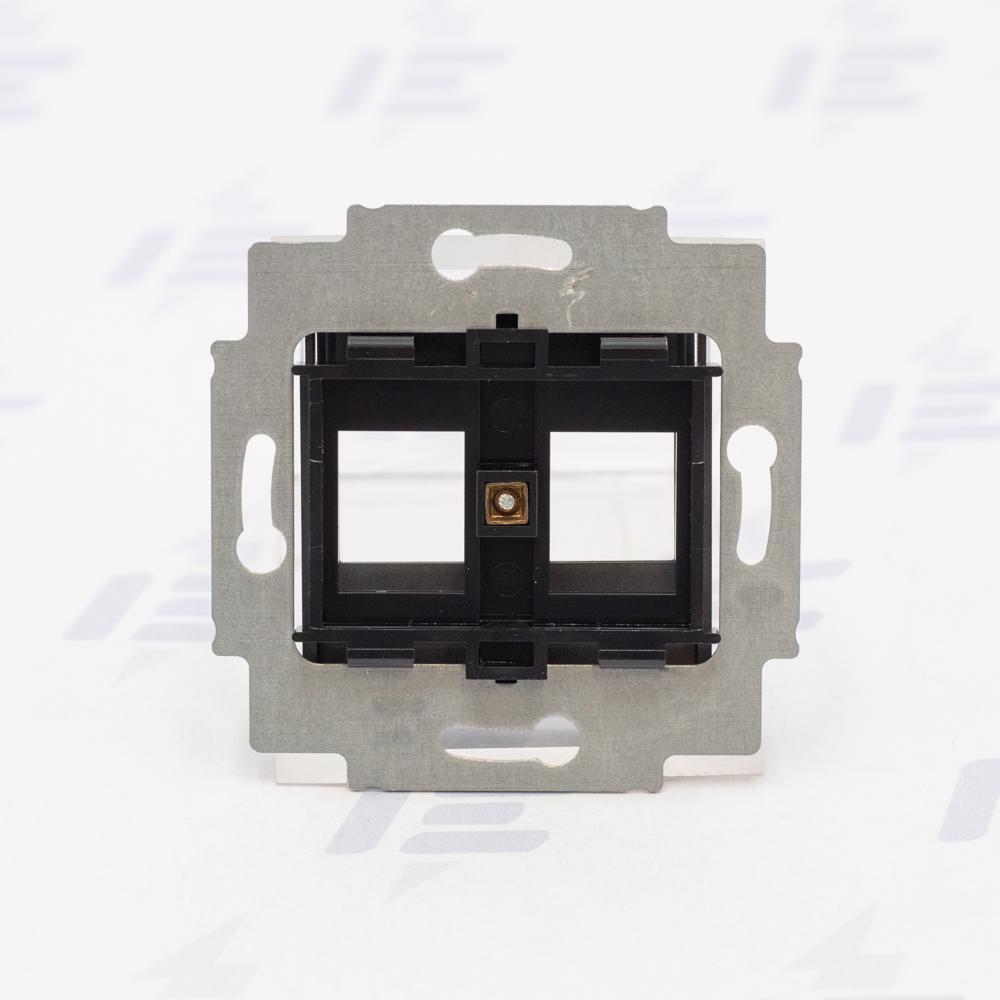 5014H-A01018 63 Kryt zásuvky komunikační přímé (2x), s kovovým upevňovacím třmenem