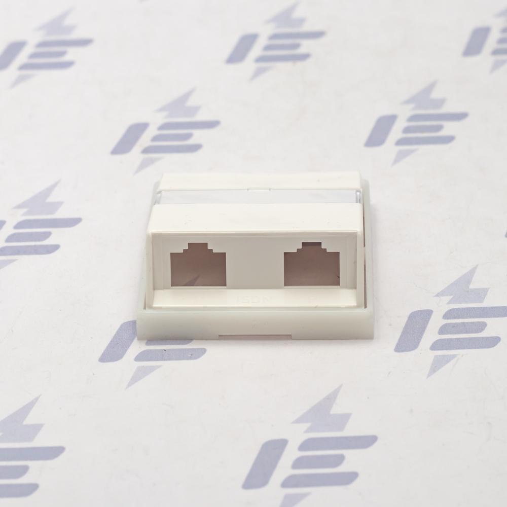 5013E-A00252 01 Kryt zásuvky ISDN průchozí, dvojnásobné