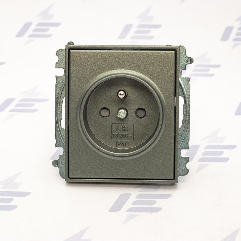 5519E-A02357 34 Zásuvka jednonásobná, chráněná, s clonkami, bezšroubové svorky