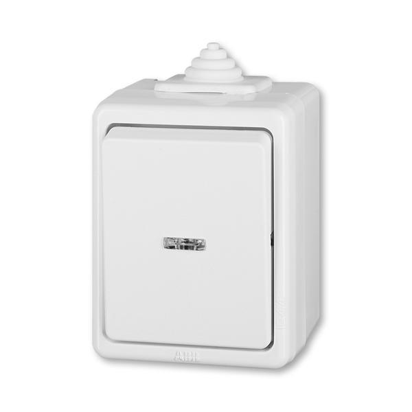 Přepínač křížový, s čirým průzorem, řazení 7, IP44