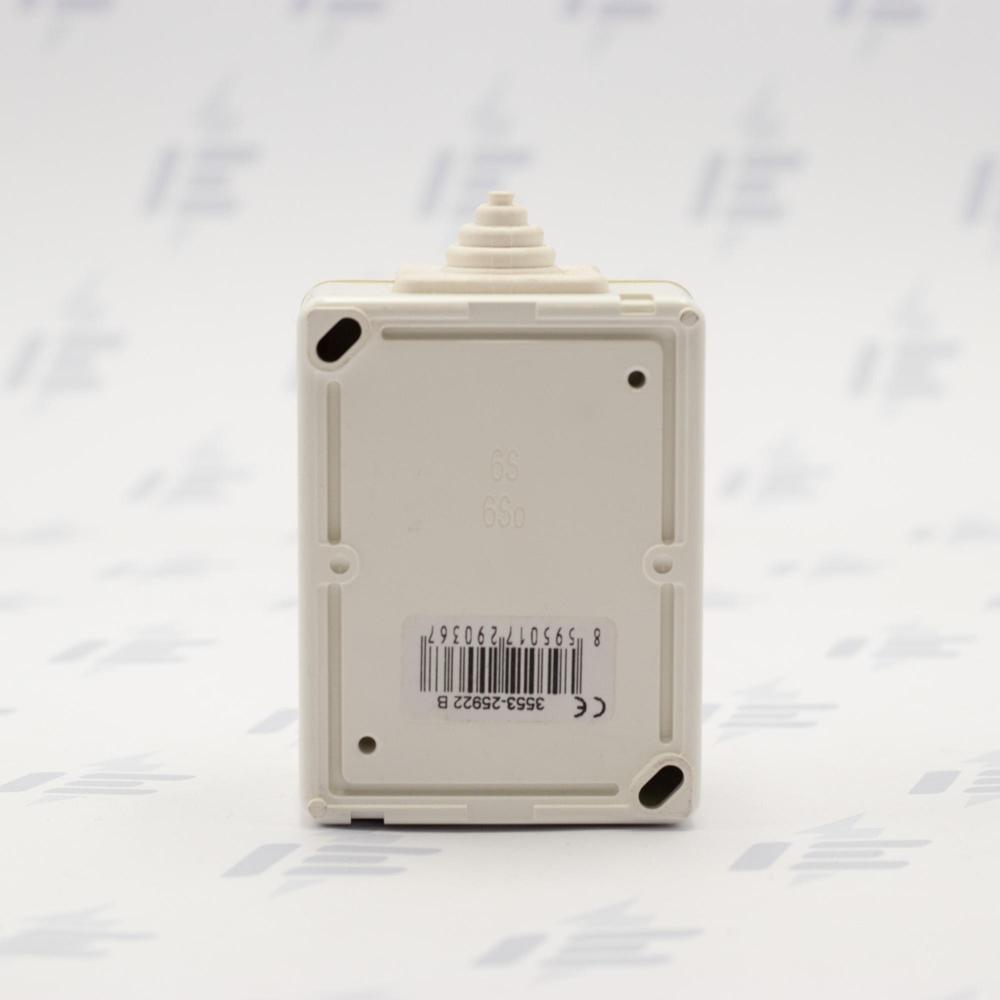 3553-25922 B Přepínač střídavý, s čirým průzorem, se svorkou N, řazení 6SSo, IP44