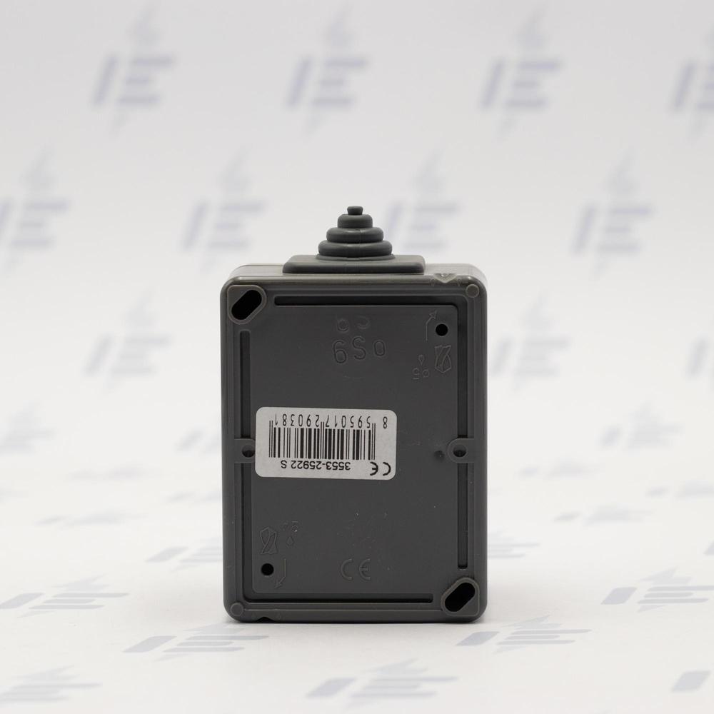 3553-25922 S Přepínač střídavý, s čirým průzorem, se svorkou N, řazení 6SSo, IP44