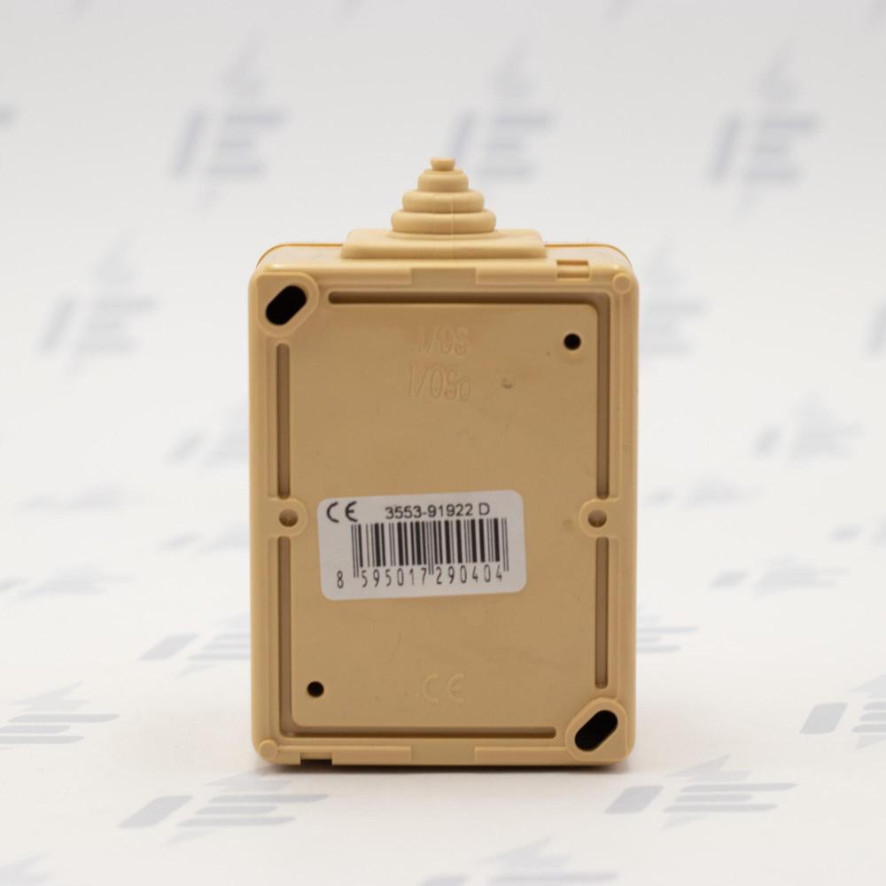 3553-91922 D Ovládač zapínací, s čirým průzorem, se sv. N, řazení 1/0SSo, IP44