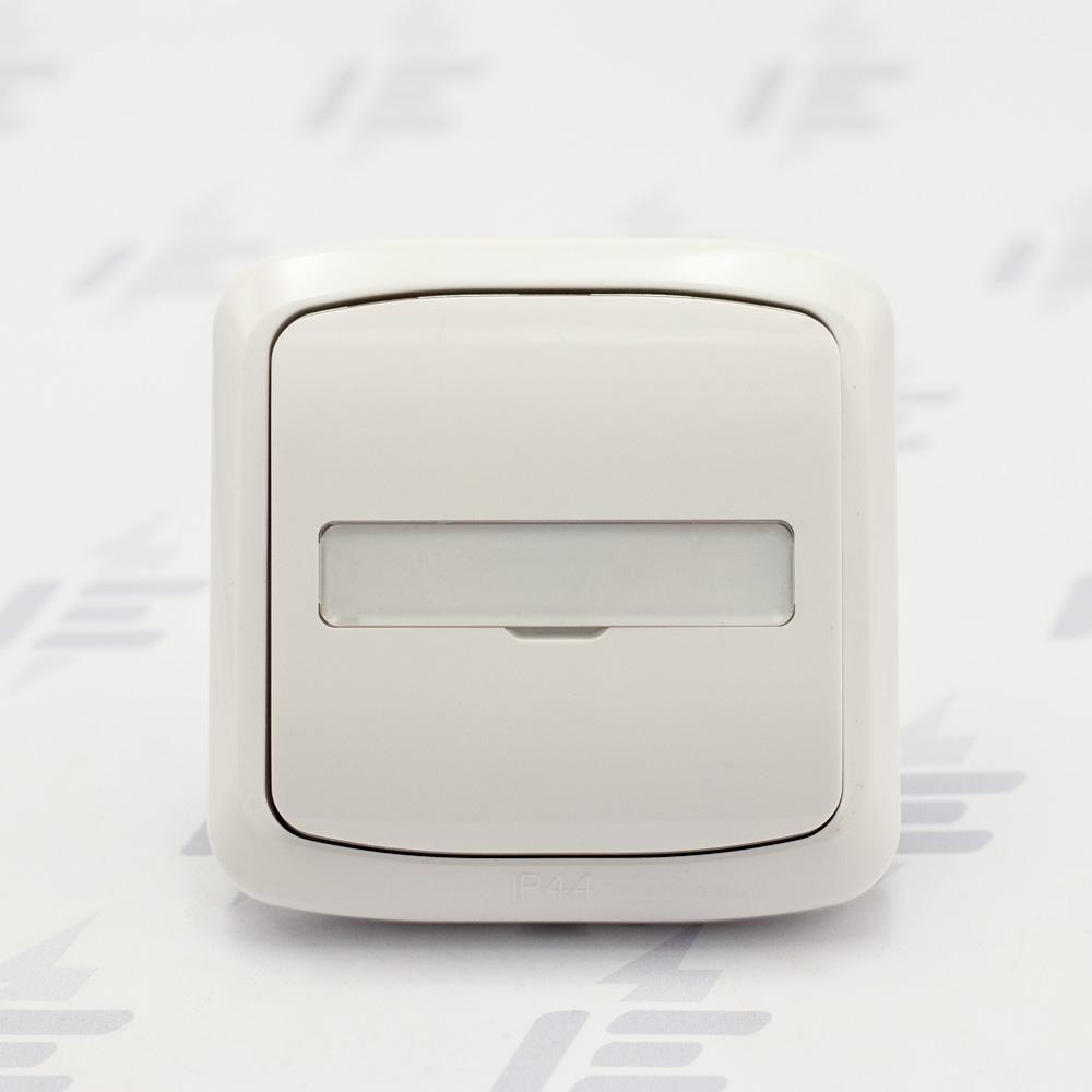 3558A-80920 B Ovládač zapínací kompl., s prosvětl. popis. polem, řaz. 1/0, 1/0So, IP44