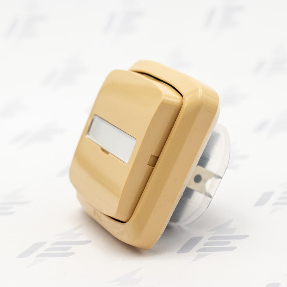 3558A-80920 D Ovládač zapínací kompl., s prosvětl. popis. polem, řaz. 1/0, 1/0So, IP44