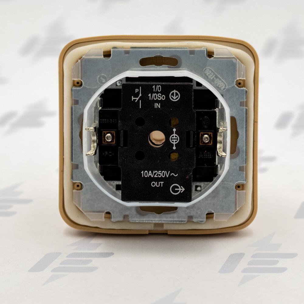 3558A-80920 D Ovládač zapínací kompl., s prosvětl. popis. polem, řaz. 1/0, 1/0So, IP44