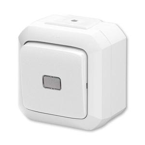 3559N-C86511 B Ovládač přepínací s čirým průzorem, se svorkou N, ř. 6/0S, 6/0So, IP54, bezšr. sv.