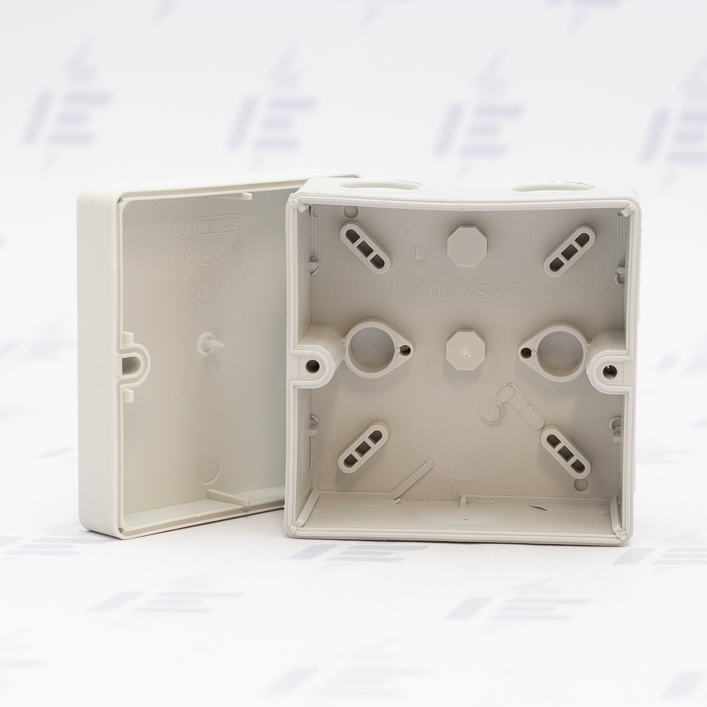 KSK 80_KA KRABICE S KRYTÍM IP 66 (SVĚTLE ŠEDÁ/RAL 7035)