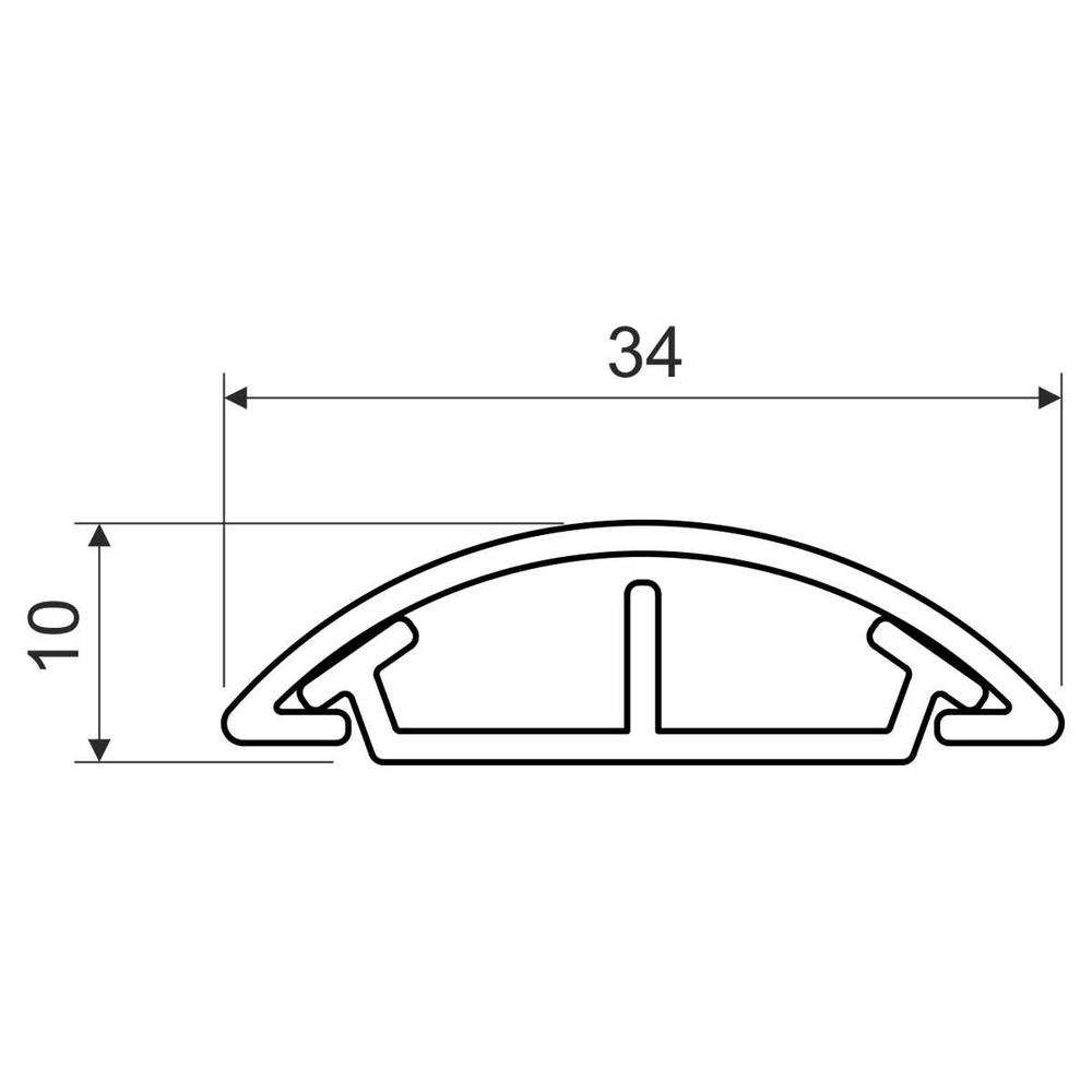 LO 35_LD LIŠTA OBLÁ (TMAVĚ ŠEDÁ/RAL 7012/KARTON)