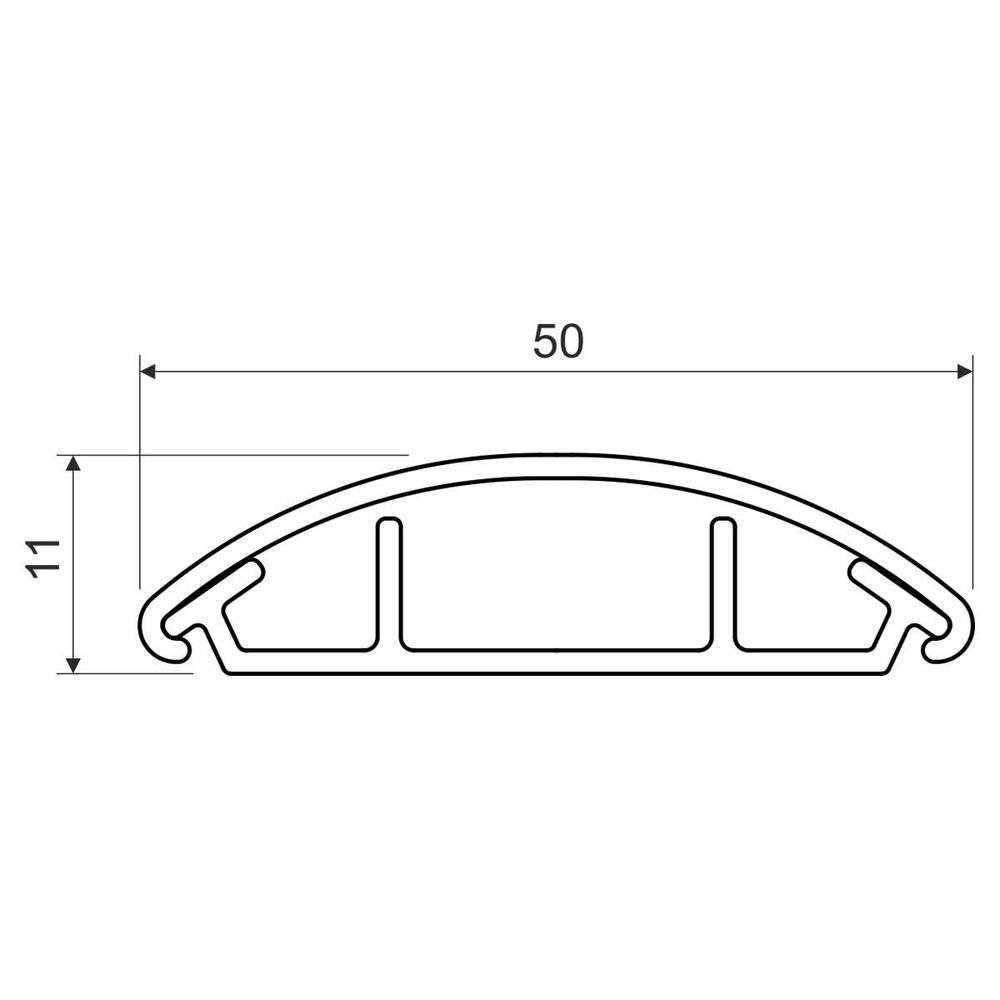 LO 50_LD LIŠTA OBLÁ (TMAVĚ ŠEDÁ/RAL 7012/KARTON)