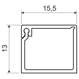 LZ 15X12_HD LIŠTA ZAKLAPÁVACÍ (SUPERBÍLÁ/RAL 9003/KARTON)