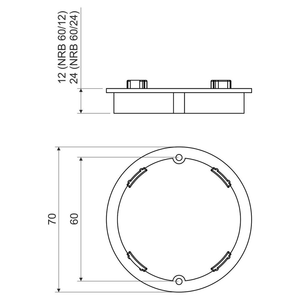 NRB 60/12_AB RÁMEČEK NÁSTAVNÝ BETON (ORANŽOVÁ)