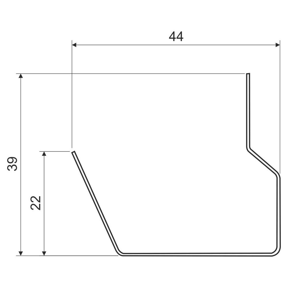PEP 60/K_S PŘÍČKA KOVOVÁ (POZINKOVÁNO SENDZIMIR)