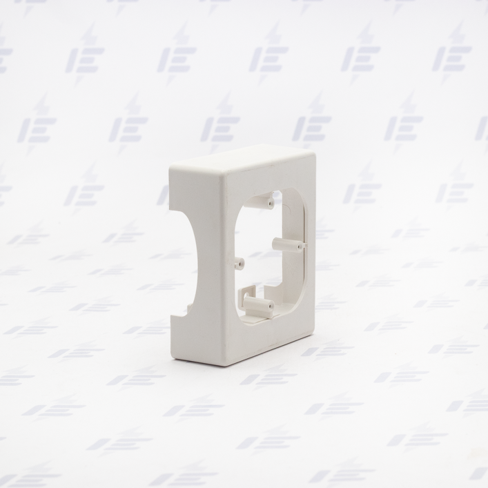 PNE 60X20 2Z_HB NOSIČ PŘÍSTROJ. 2ZÁSUVKA (SUPERBÍLÁ/RAL 9003)