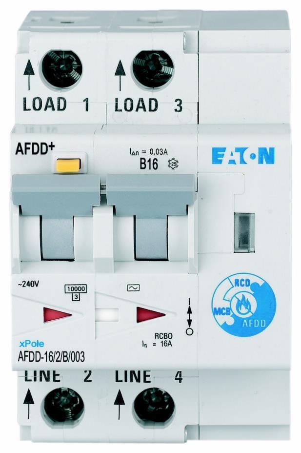 AFDD-16/2/B Proudový chránič s naproud. a oblouk. ochranou, In=16A, char.B, 10kA, Idn=0.03A, typ AC