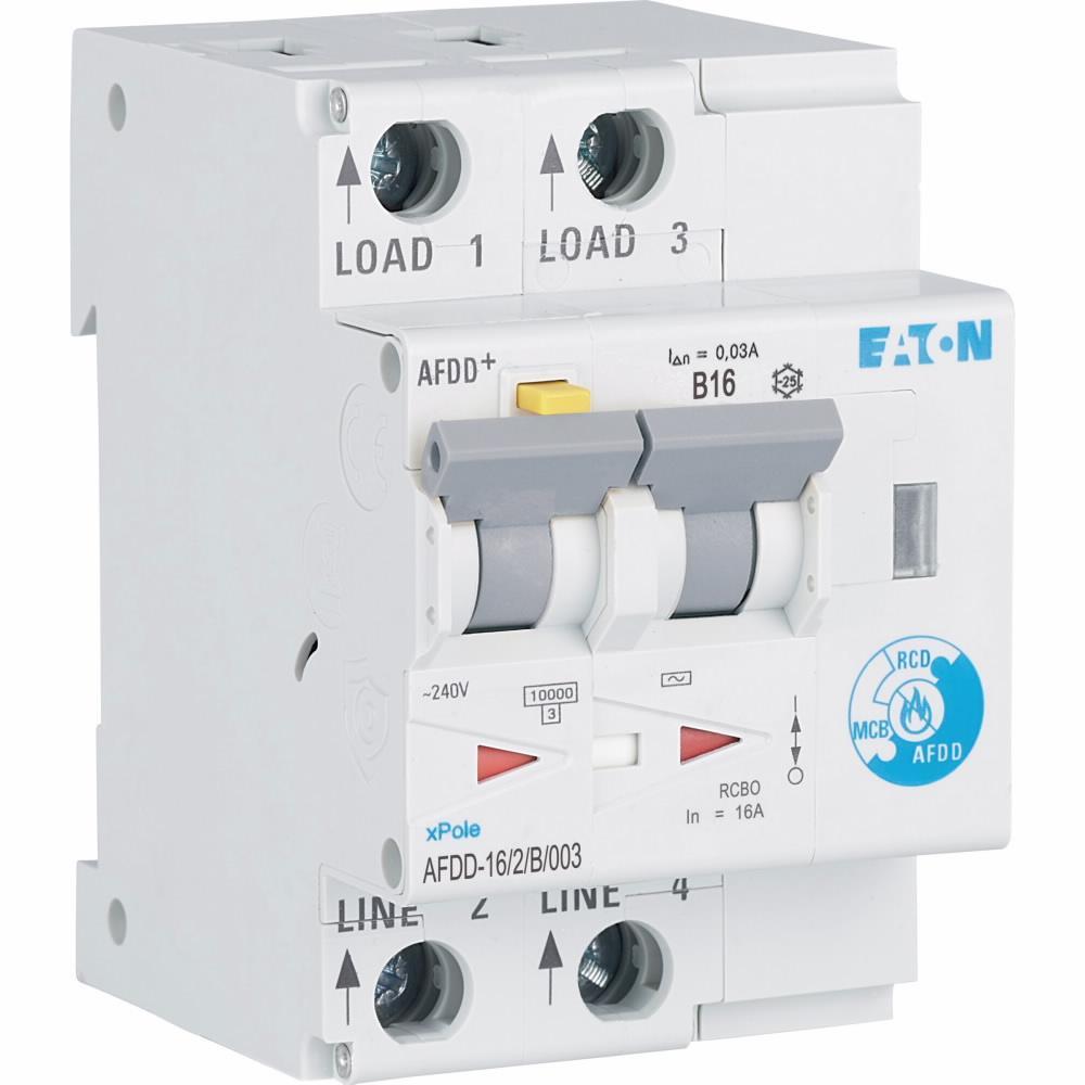 AFDD-16/2/B/003 AFDD-16/2/B Proudový chránič s naproud. a oblouk. ochranou, In=16A, char.B, 10kA, Idn=0.03A, typ AC (187203)