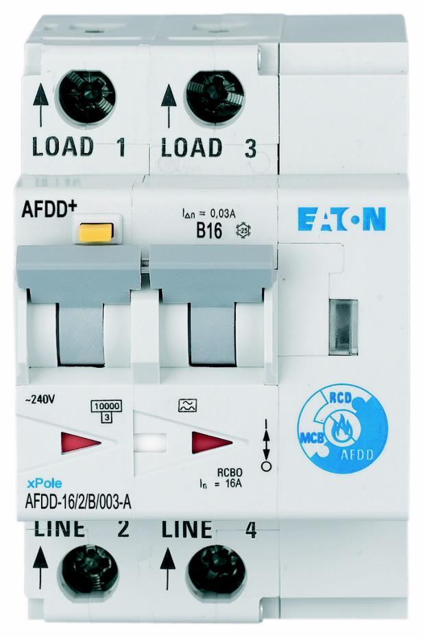 AFDD-16/2/B/003-A Proudový chránič s naproud. a oblouk. ochranou, In=16A,  char.B, 10kA,  Idn=0.03A, typ A (187204)