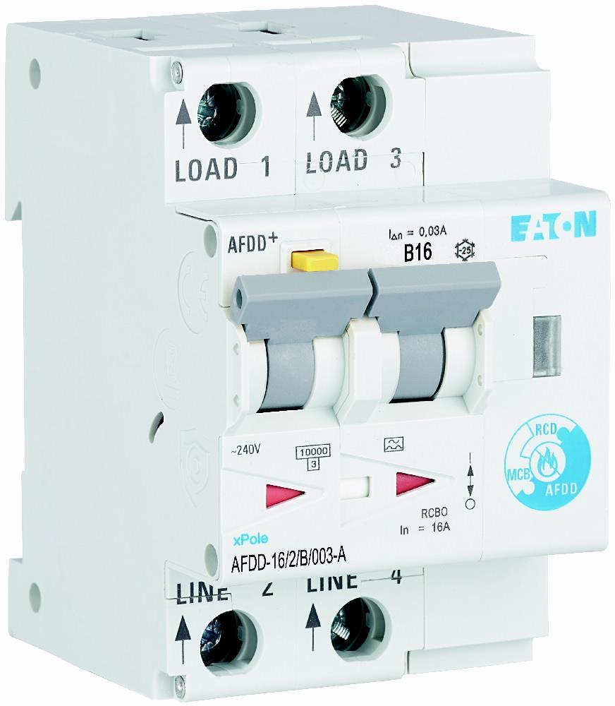 AFDD-16/2/B/003-A Proudový chránič s naproud. a oblouk. ochranou, In=16A,  char.B, 10kA,  Idn=0.03A, typ A (187204)