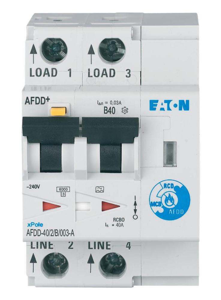 AFDD-40/2/B/0 Proudový chránič s naproud. a oblouk. ochranou, In=40A, char.B, 6kA, Idn=0.03A, typ A