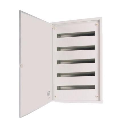 BF-U-5/120-C Rozvodnice, POD omítku, bílé dveře, N/PE svorkovnice, 5 řad, 120 modulů  (283050)