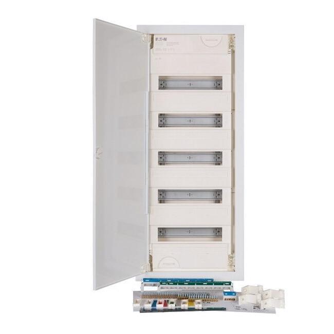 KLV-60UPS-F Rozvodnice KLV, pod omítku, plech.dveře, šroubová svorkovnice, řad 5, modulů 70 (302414)