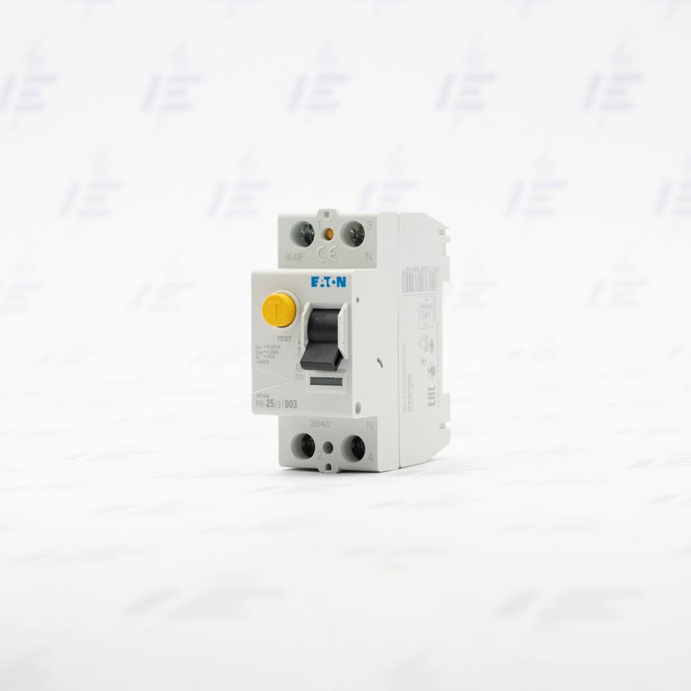 PF6-25/2/003 Chránič Ir=250A, typ AC, 2-pól, Idn=0.03A, In=25A (286492)