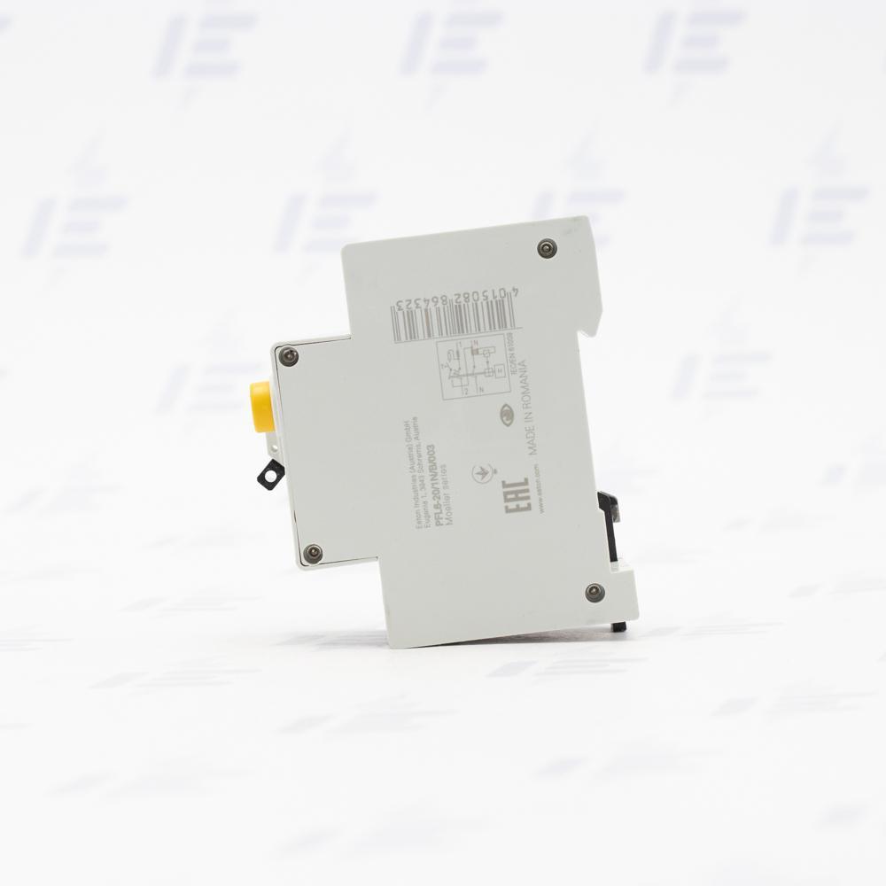 PFL6-20/1N/B/003 Chránič s nadproudovou ochranou, Ir=250A, AC, 1+N, 6kA, char.B, Idn=0.03A, In=20A (286432)