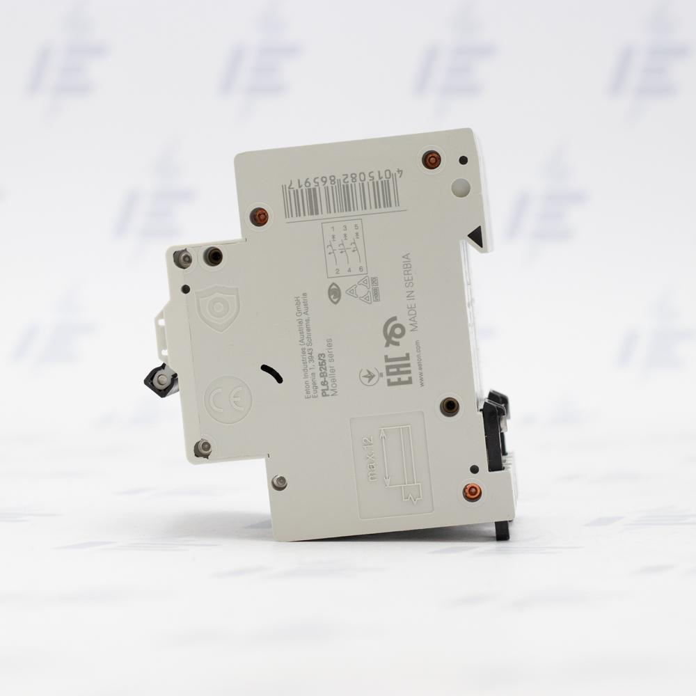 PL6-B25/3 Jistič PL6, char B, 3-pólový, Icn=6kA, In=25A (286591)