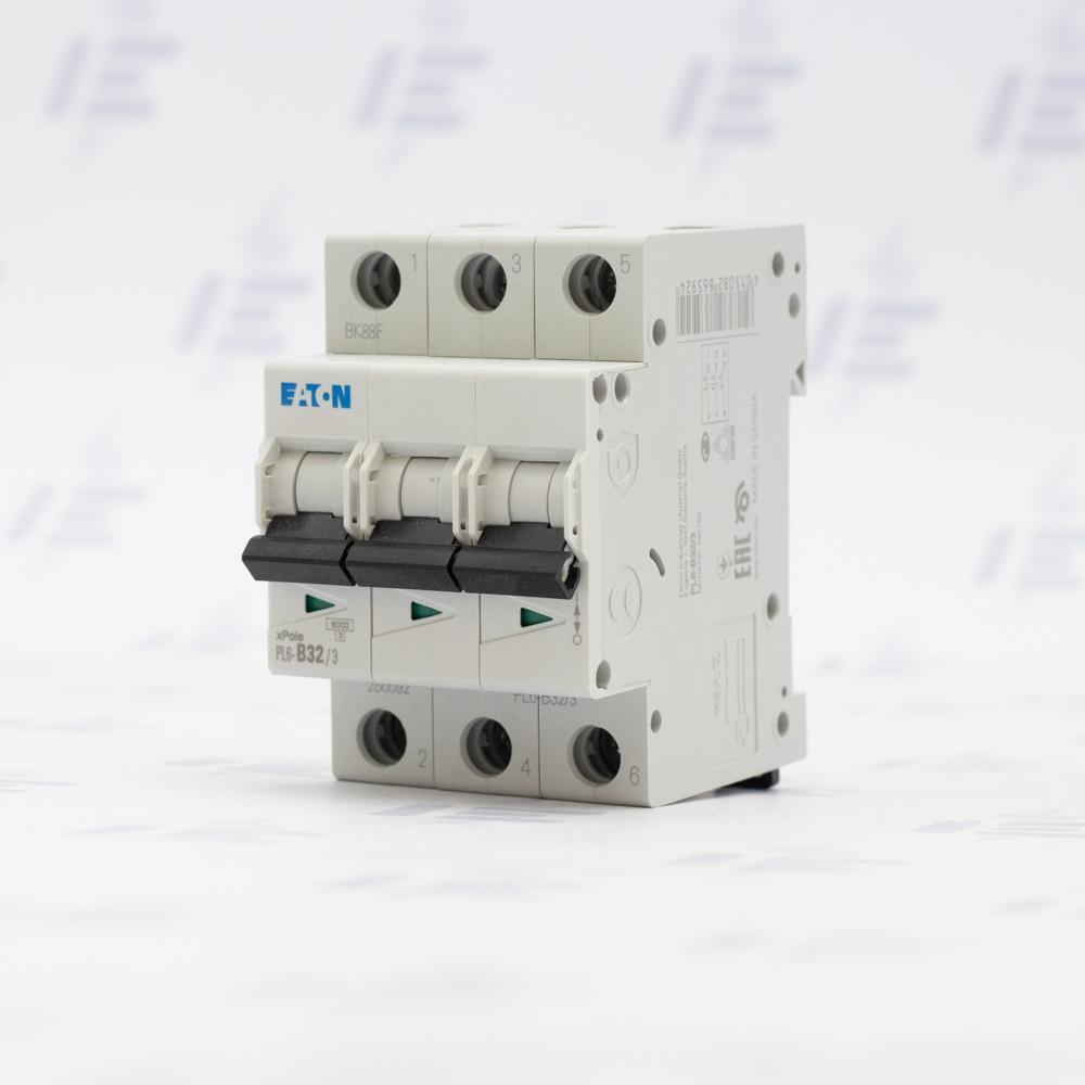 PL6-B32/3 Jistič PL6, char B, 3-pólový, Icn=6kA, In=32A (286592)