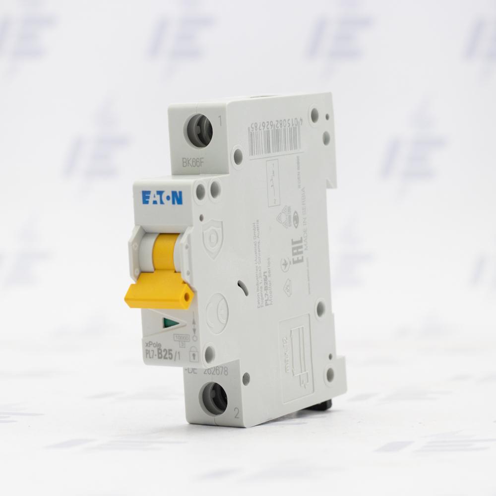 PL7-B25/1 Jistič PL7, char B, 1-pólový, Icn=10kA, In=25A (262678)