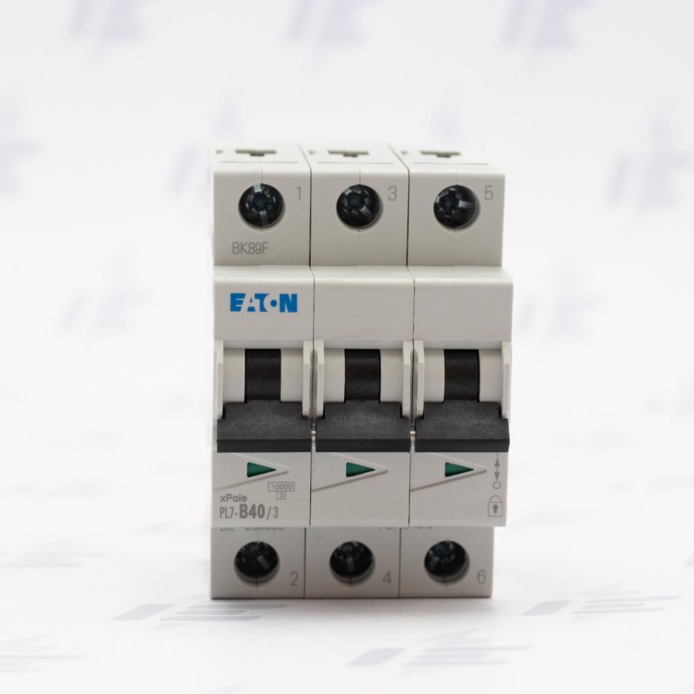 PL7-B40/3 Jistič PL7, char B, 3-pólový, Icn=10kA, In=40A (263393)